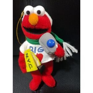 2005 Sesame Workshop Kurt S Adler Elmo " Big Apple" Hanging Ornament